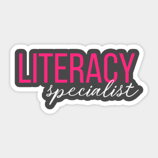 Literacy Specialist Sticker